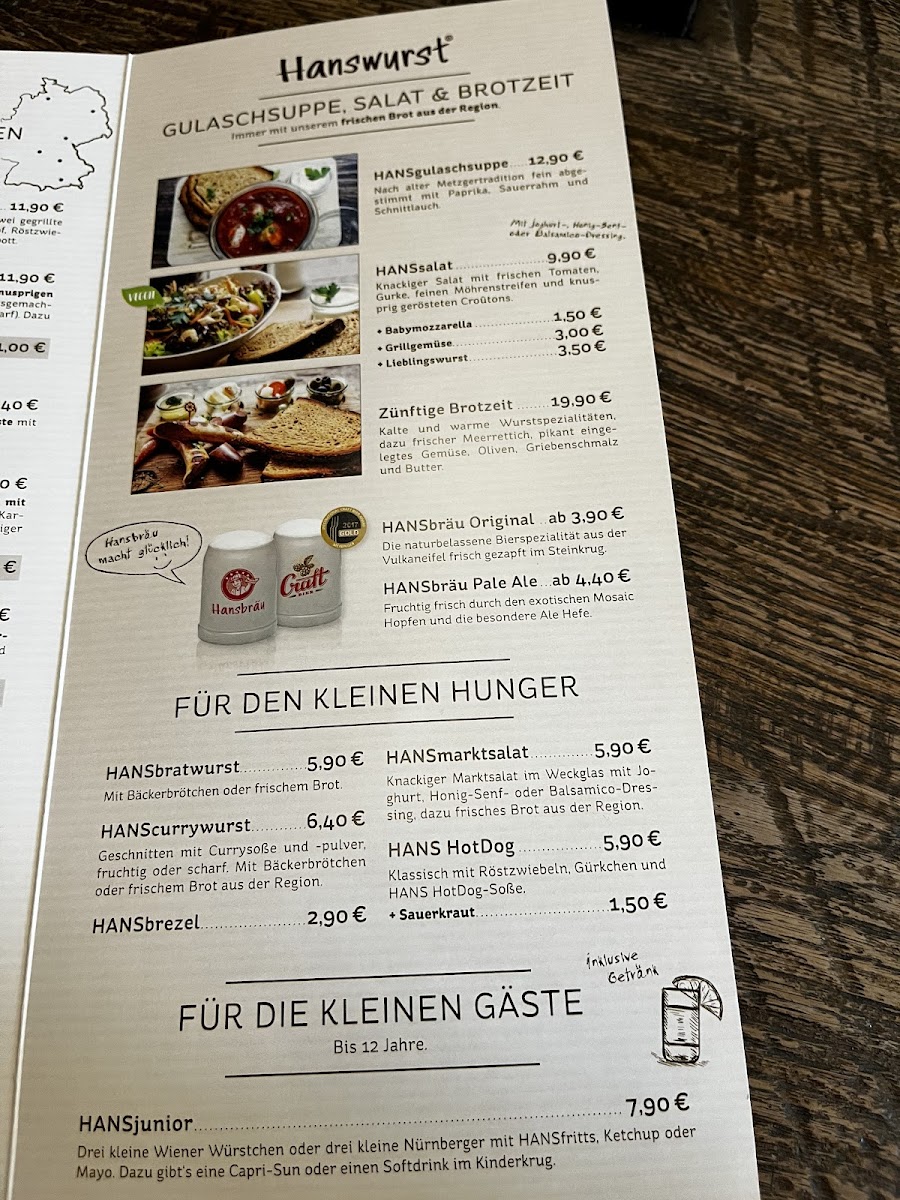 Menu Hanswurst - Das Wurstrestaurant-10