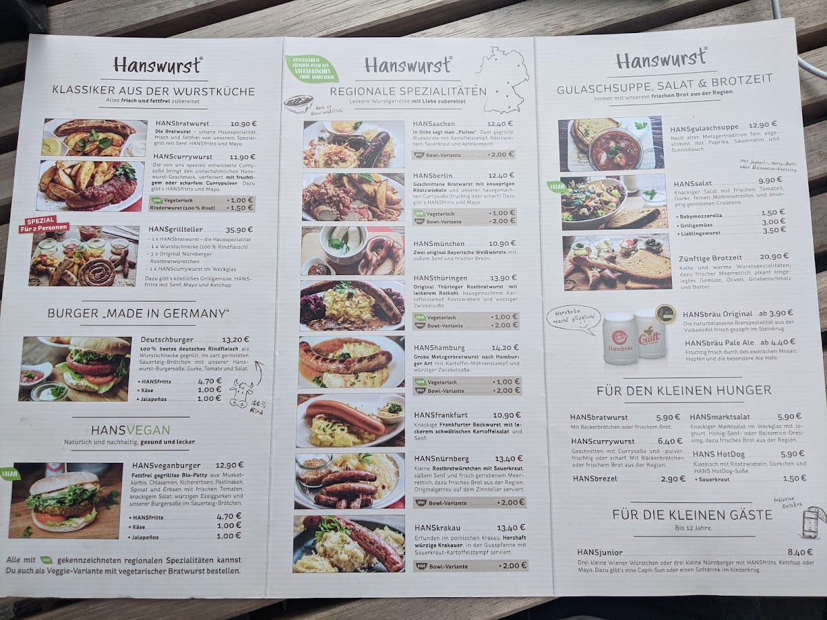 Menu Hanswurst - Das Wurstrestaurant-2