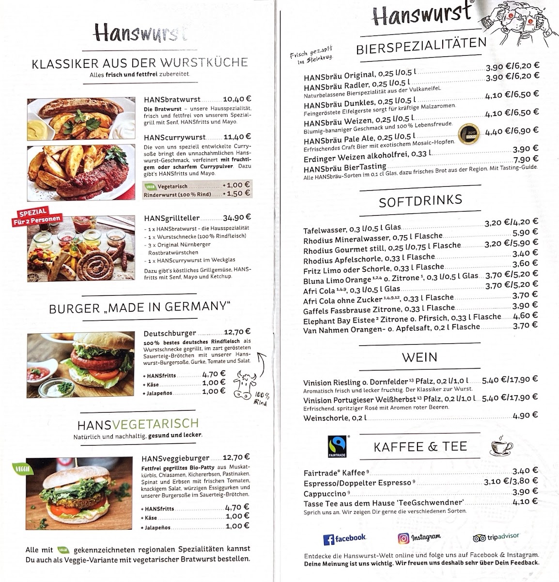 Menu Hanswurst - Das Wurstrestaurant-4