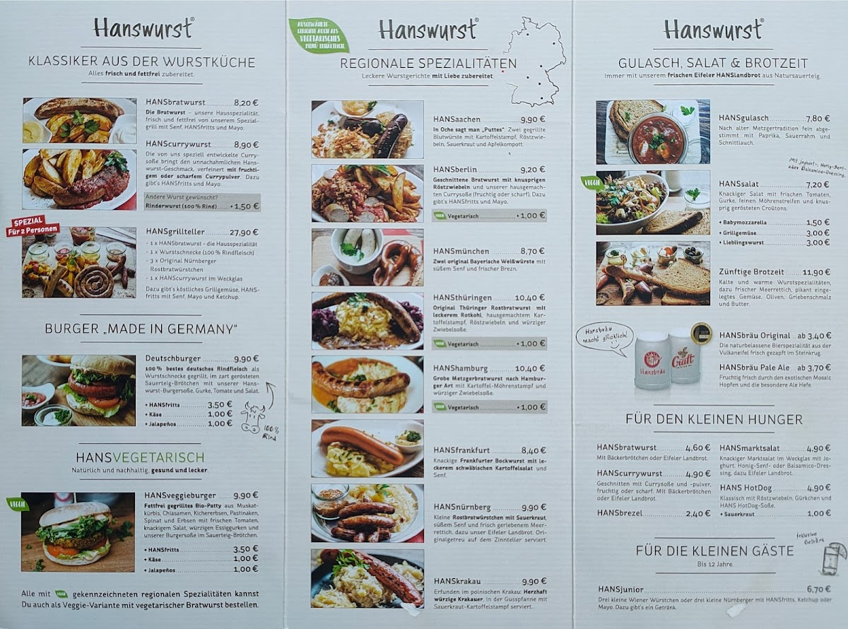 Menu Hanswurst - Das Wurstrestaurant-5